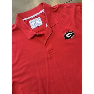 Georgia Bulldogs Shirt Mens 2XL NCAA Football Polo‎ Embroidered Southern Tide
